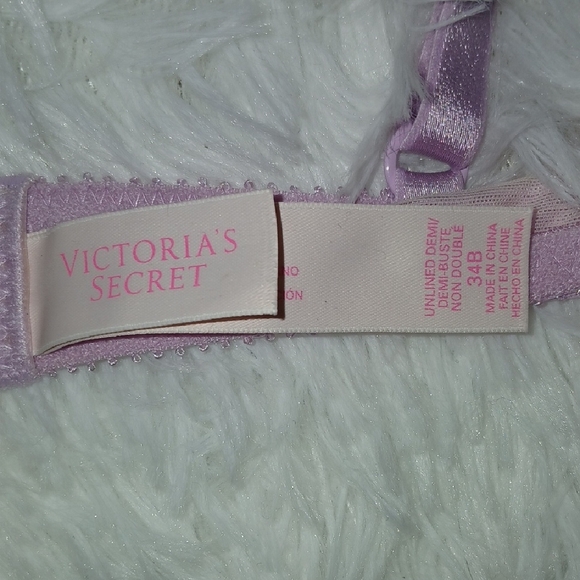 Victoria's Secret Lace Unlined Demi Bra in Lavender Feminine Sexy Girly - Picture 14 of 16